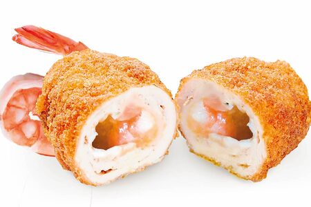 Котлета по-киевски с креветкой