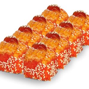 Запеченный ролл с крабом