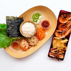 Морепродукты на гриле