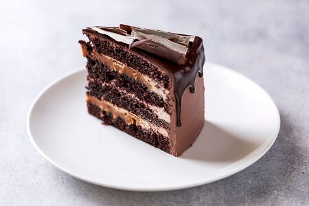 Шоколадный торт с соленой карамелью