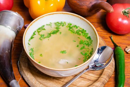 Куриный суп с фрикадельками