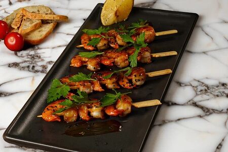 Креветки гриль