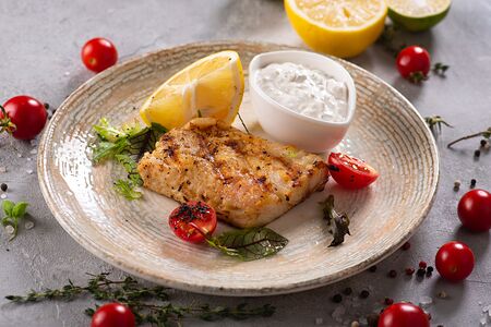 Филе судака на гриле