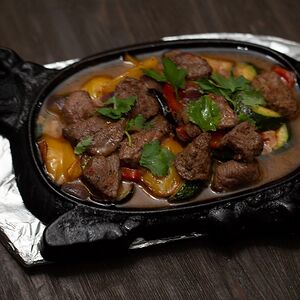 Баранина с овощами