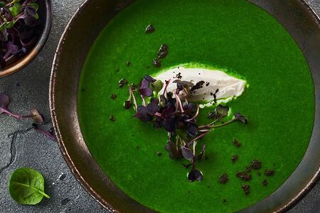 Крем суп из шпината