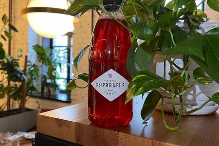 Домашний морс брусничный большой