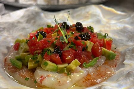 Карпаччо из креветок
