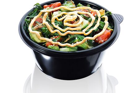 Салат с лососем