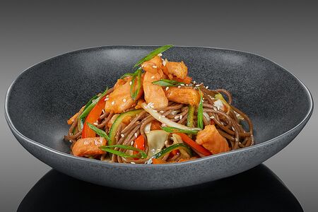 Соба с лососем