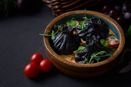 Хинкали с креветками