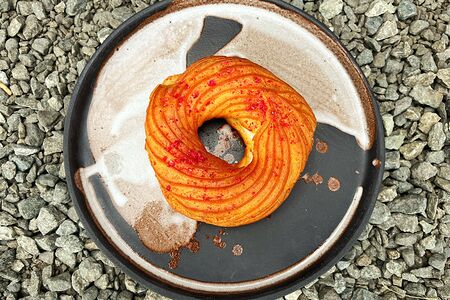 Творожное кольцо с грушей