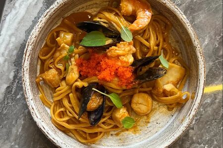 Лингвини с морепродуктами