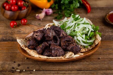 Шашлык из говяжьего сердца