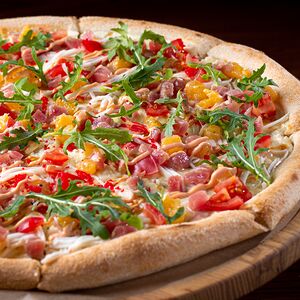 Пицца Крабовое Мясо и Тартар из Тунца