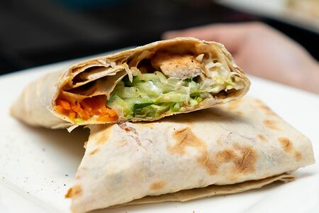 Шаверма по-питерски и картофель фри