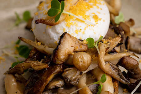 Бездрожжевой гречневый хлеб с грибами Лён & Гречка