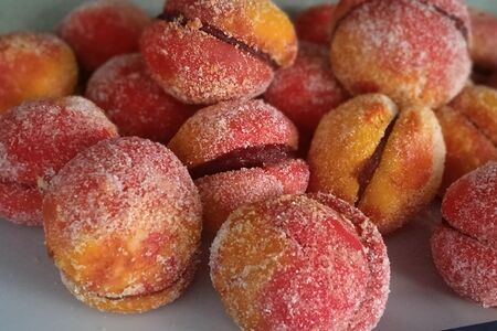 Персик печенье