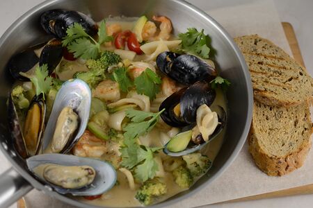 Сковородка морепродуктов