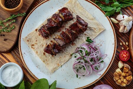 Шашлык из бараньей печени