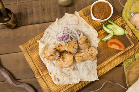 Шашлык из куриного бедра