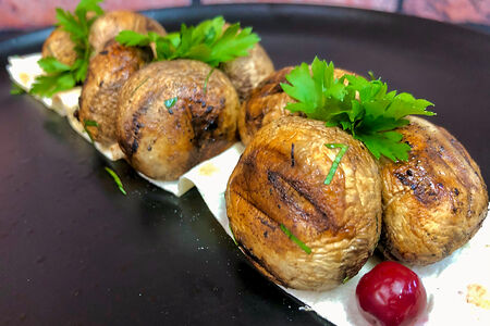 Шампиньоны на гриле