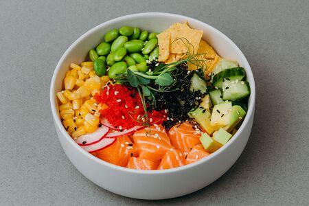 Поке с лососем Xl