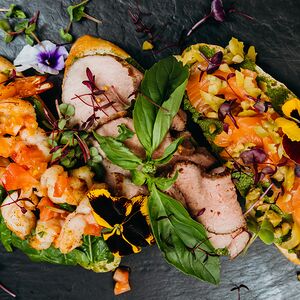 Антипасти из трёх брускетт