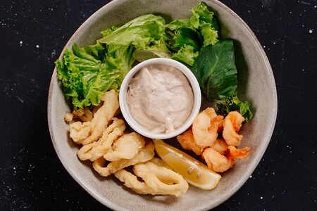 Морепродукты в панировке