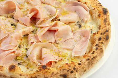 Пицца Ветчина и лисички