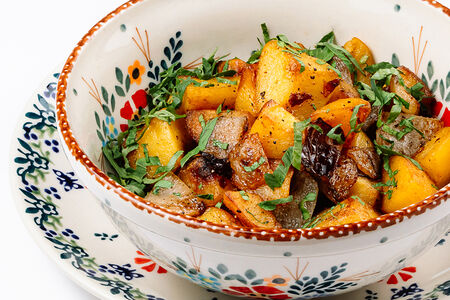 Картофель жареный с луком