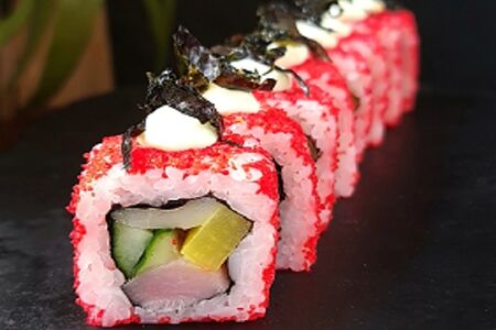 Ролл Калифорния с масляной рыбой и тунцом (new)