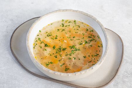 Лапша с курицей и яйцом