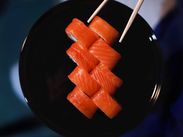 Рис да лосось