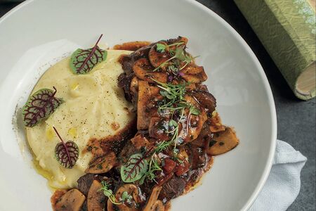 Филе говядины с шампиньонами