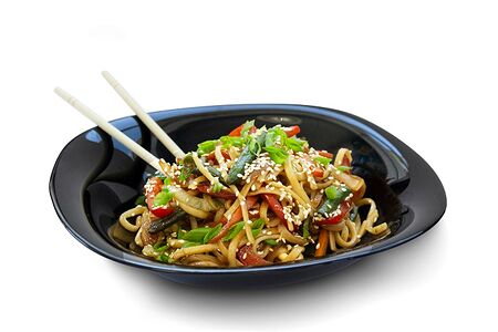 Wok овощной с фасолью