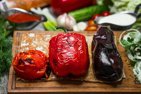 Овощи на углях