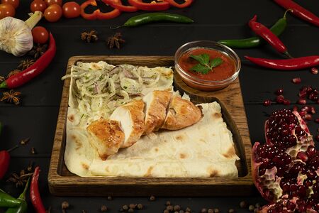 Шашлык из куриного филе