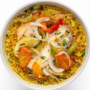 Wok Рис с курицей и овощами №2