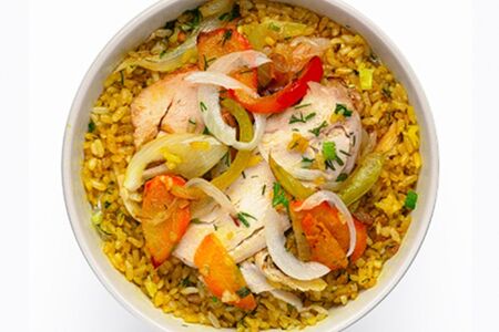 Wok Рис с курицей и овощами №2