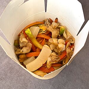 Лапша с морепродуктами