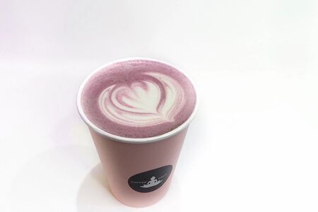 Розовая матча