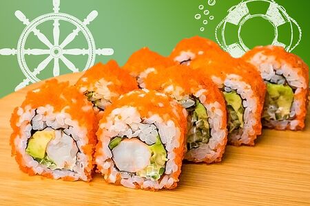 Ролл Калифорния с креветкой