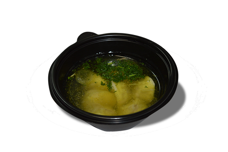 Бульон с пельменями