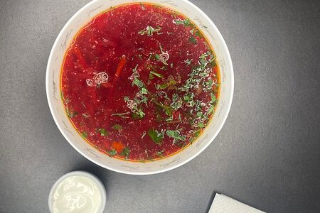 Борщ с курицей