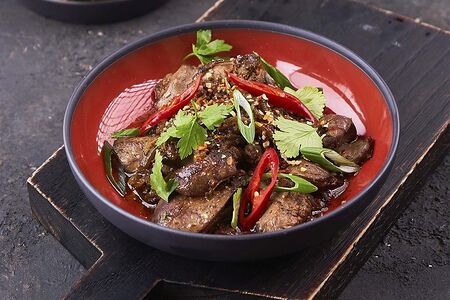 Куриная печень со специями