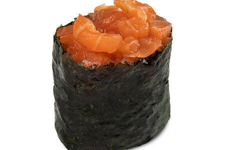 Гункан с лососем