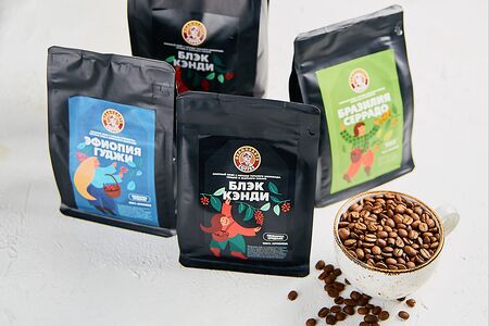 Зерновой кофе Бразилия Серрадо 0,25