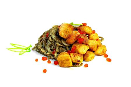 Соба с лососем