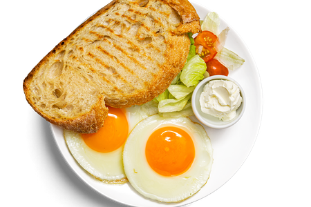 Завтрак-конструктор с глазуньей