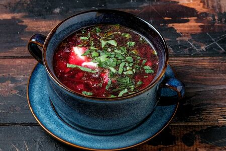 Борщ со сметаной